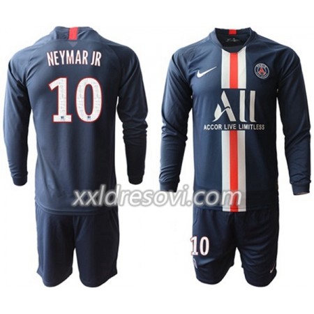 Paris Saint-Germain NEYMAR JR 10 Domaći Dječji Komplet Dresovi za Nogomet 2019-2020 Dugim Rukavima (+ kratke hlače)